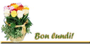 Gif animé Bon lundi fleurs
